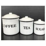 New metal kitchen canister set- no package