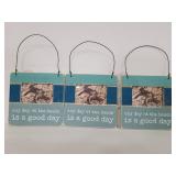 Three primitives by Kathy beach hanging frames