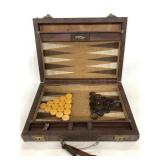 Vintage Bakelite Backgammon game set in case