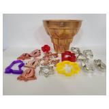 Vintage assorted cookie cutters and mold