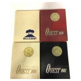 Four 1979-1981 high school year books