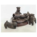 Resin puppy statue figures