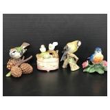 Lot of 4 porcelain bird figures