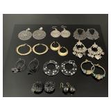 Assorted earring jewelry collection