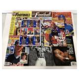 Seven vintage sports magazines plus