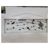 Folk art painted window