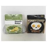 Lami microwave omelet maker & silicone egg shaper