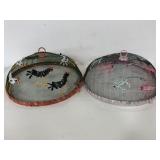 Lizard and rooster outdoor plate cover food nets