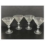 Set of 4 martini glasses