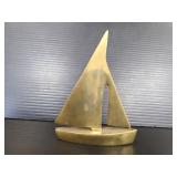 Small brass sailboat