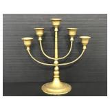 Brass candleabra