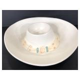 Vintage Treasure Craft USA pottery dip dish