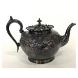 Sheffield embossed teapot