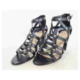 Marc Fisher studded black strappy heels