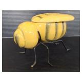 Ceramic bee with metal legs trinket dish