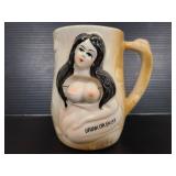 Drink or bust breast mug naked lady