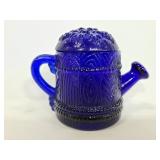 Cobalt blue watering can toothpick holder
