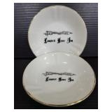 Two Campbell House Inn small saucers