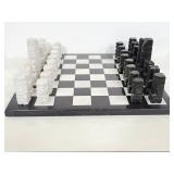 Marble chess board and pieces