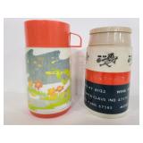 Two vintage Aladdin Thermos