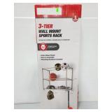 Wall mount 3-tier sports rack #2