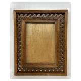 Vintage large wood lattice photo frame