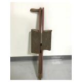 Wooden vintage potato farm tool