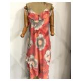 New Millenium floral ruffley long dress