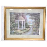 Framed Vivian Flasch gazebo print
