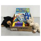 Lot of assorted small children toys and books