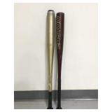 Easton and Wilson aluminum bat combo