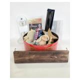 Collection of crafting items