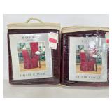 Two new red chair covers