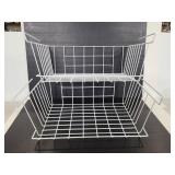 Two wire under table baskets