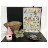 Collection of spring time yard decor