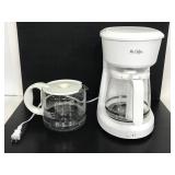 Mr. Coffee white coffee maker with extra pot