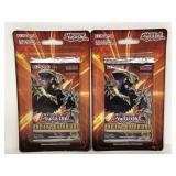 Two unopened packs of 1st Edition Yu-Gi-Oh! cards