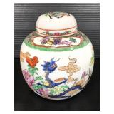 Vintage hand painted ginger jar