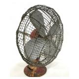 Vintage large industrial metal table fan