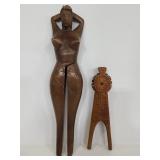 Vintage wooden nutcrackers