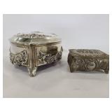 Two vintage trinket boxes