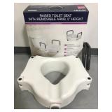 Drive 5in height raised toilet seat