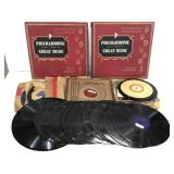 Lot of 6 in, 8 in, 10 in & 12 in vinyl records