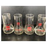 Four 7Up- The Uncola glass cups