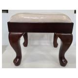 Wood foot stool with unfinished top