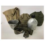 Vintage assorted military supplies