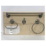 Display of assorted towel racks