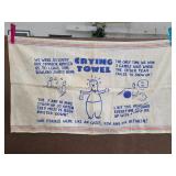 Vintage bowling "crying towel"