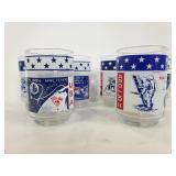 Set of 6 vintage Libbey Apollo glass cups