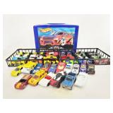 Hot wheels carry case w/ Hot Wheels cars